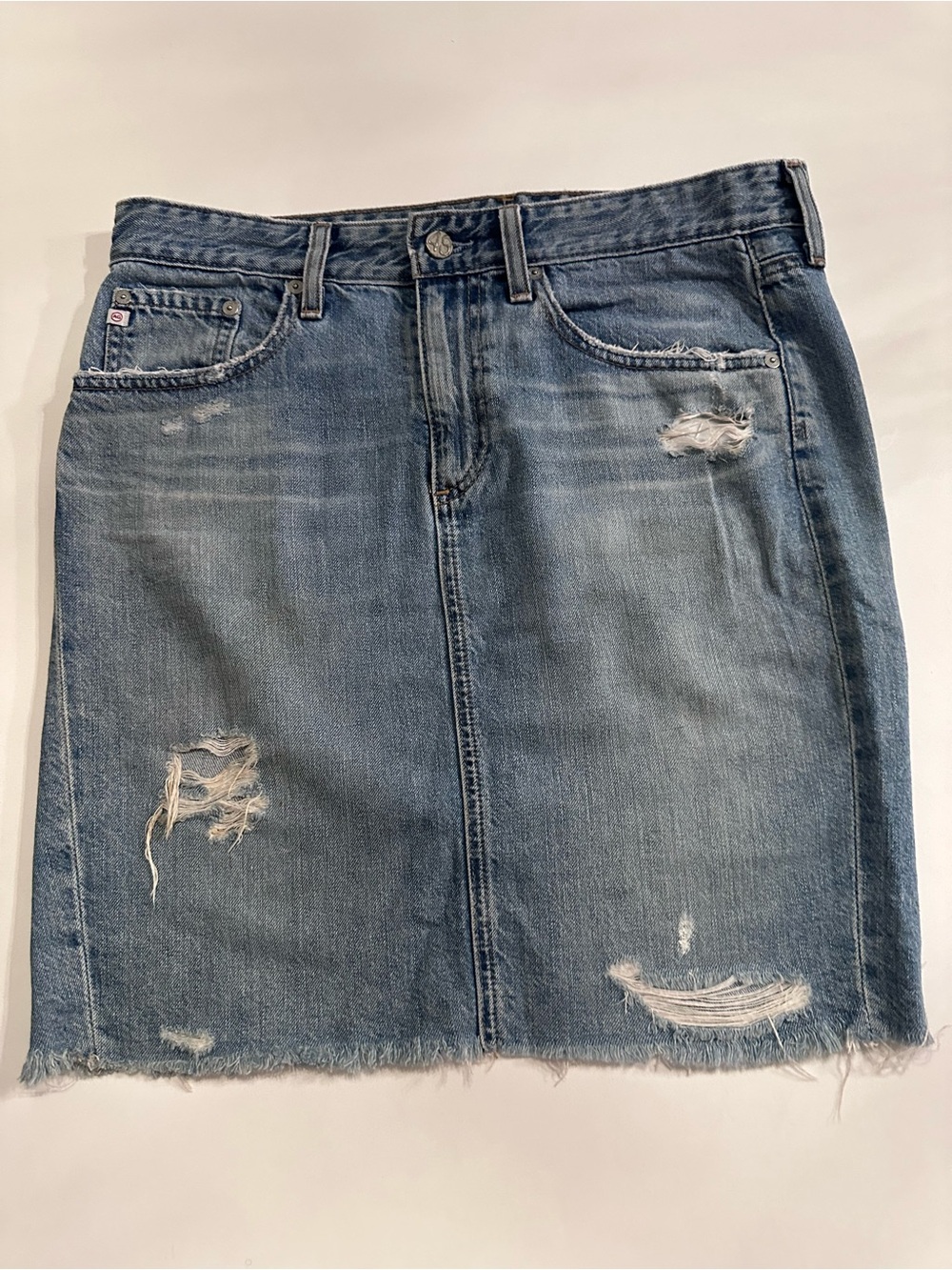 AG800 -  AG Adriano Goldschmied The Erin Denim Pencil Skirt Size 29